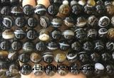 LSBS302 15 inches 14mm round banded agate gemstone beads wholesale
