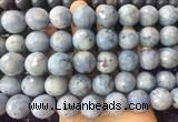 LSBS321 15 inches 18mm faceted round blue angel skin gemstone beads wholesale