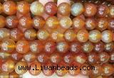 LSBS353 15 inches 14mm round red agate gemstone beads wholesale