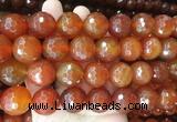 LSBS379 15 inches 20mm faceted round red agate gemstone beads wholesale
