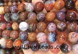 LSBS383 15 inches 14mm round dragon veins agate gemstone beads wholesale