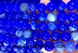 LSBS386 15 inches 14mm round dragon veins agate gemstone beads wholesale