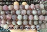 LSBS401 15 inches 14mm round madagascar rose quartz gemstone beads wholesale