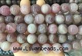 LSBS405 15 inches 16mm round madagascar rose quartz gemstone beads wholesale