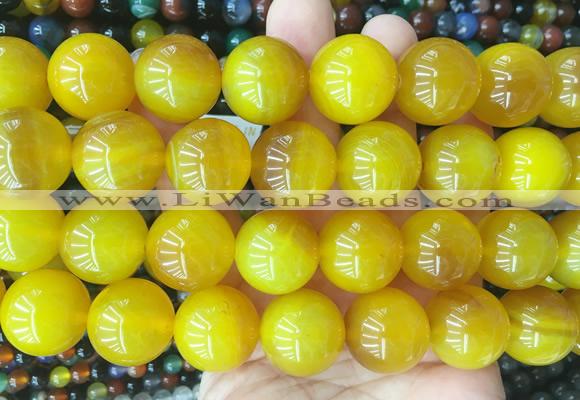 LSBS427 15 inches 20mm round agate gemstone beads wholesale