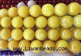 LSBS459 15 inches 20mm round candy jade gemstone beads wholesale