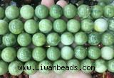 LSBS461 15 inches 16mm round china jade gemstone beads wholesale