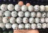 LSBS466 15 inches 18mm round sesame jasper gemstone beads wholesale