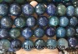 LSBS474 15 inches 20mm faceted round agate gemstone beads wholesale