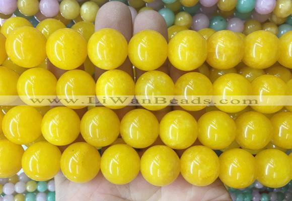 LSBS505 15 inches 18mm round candy jade gemstone beads wholesale
