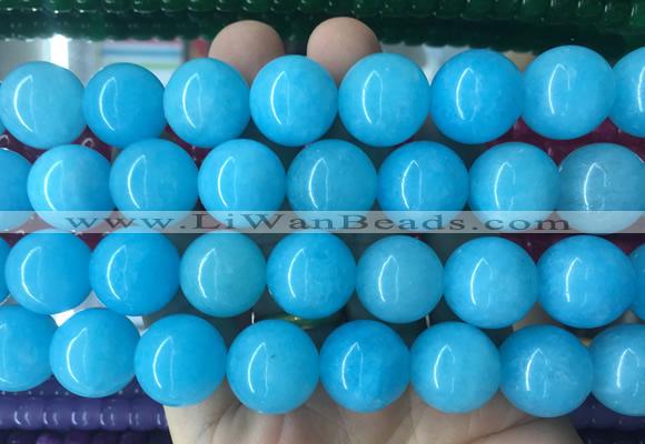 LSBS506 15 inches 18mm round candy jade gemstone beads wholesale