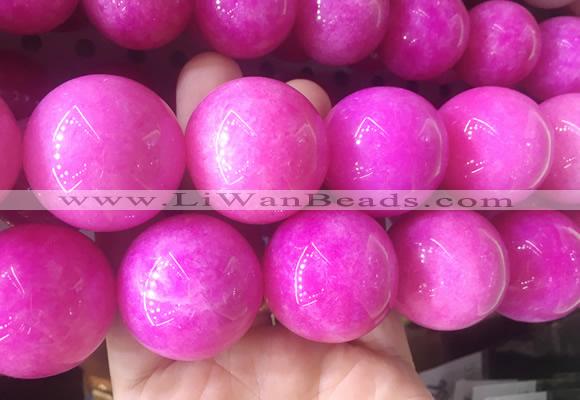 LSBS544 15 inches 30mm round malaysian jade gemstone beads wholesale