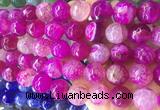LSBS546 15 inches 16mm faceted round agate gemstone beads wholesale