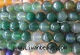 LSBS550 15 inches 16mm faceted round agate gemstone beads wholesale