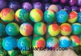 LSBS566 15 inches 20mm round agate gemstone beads wholesale
