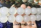 LSBS579 15 inches 20mm round agate gemstone beads wholesale