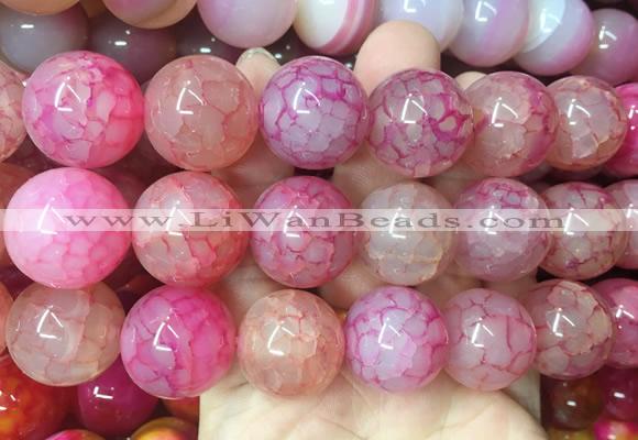 LSBS584 15 inches 20mm round agate gemstone beads wholesale