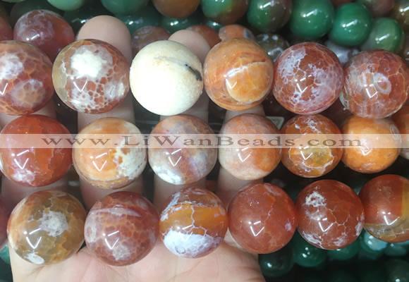 LSBS587 15 inches 20mm round agate gemstone beads wholesale
