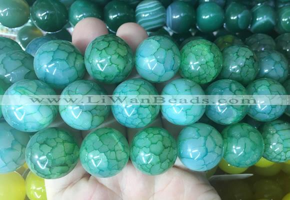 LSBS589 15 inches 20mm round agate gemstone beads wholesale