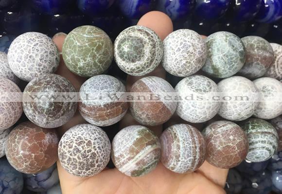 LSBS592 15 inches 20mm round agate gemstone beads wholesale