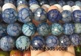 LSBS596 15 inches 20mm faceted round agate gemstone beads wholesale