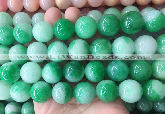 LSBS639 15 inches 18mm round malaysian jade gemstone beads wholesale