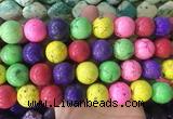 LSBS654 15 inches 18mm round howlite turquoise gemstone beads wholesale