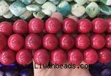 LSBS657 15 inches 20mm round howlite turquoise gemstone beads wholesale
