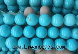 LSBS693 15 inches 20mm round howlite turquoise gemstone beads wholesale
