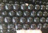 LSBS712 15 inches 18mm round banded black agate gemstone beads wholesale