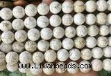 LSBS723 15 inches 14mm round howlite turquoise gemstone beads wholesale