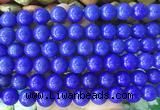 LSBS729 15 inches 14mm round howlite turquoise gemstone beads wholesale
