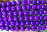 LSBS735 15 inches 14mm round howlite turquoise gemstone beads wholesale