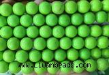 LSBS737 15 inches 14mm round howlite turquoise gemstone beads wholesale