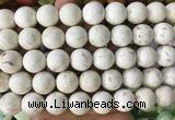 LSBS742 15 inches 16mm round howlite turquoise gemstone beads wholesale