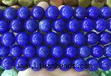 LSBS746 15 inches 16mm round howlite turquoise gemstone beads wholesale