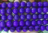 LSBS755 15 inches 16mm round howlite turquoise gemstone beads wholesale