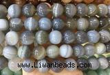 LSBS891 15 inches 16mm round banded agate gemstone beads wholesale