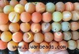 LSBS898 15 inches 16mm round druzy agate gemstone beads wholesale