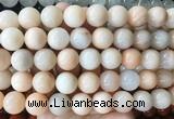 LSBS908 15 inches 16mm round pink aventurine gemstone beads wholesale