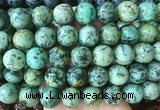 LSBS917 15 inches 16mm round african turquoise gemstone beads wholesale
