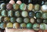 LSBS929 15 inches 18mm round banded agate gemstone beads wholesale