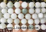 LSBS933 15 inches 16mm faceted round Tianshan jade gemstone beads wholesale