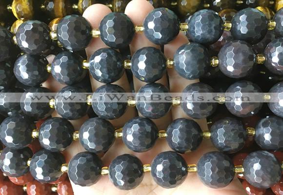 LSBS937 15 inches 16mm faceted round Brecciated jasper gemstone beads wholesale
