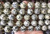 LSBS939 15 inches 16mm faceted round Dalmatian jasper gemstone beads wholesale
