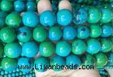 LSBS985 15 inches 18mm round synthetic chrysocolla gemstone beads wholesale
