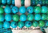 LSBS986 15 inches 20mm round synthetic chrysocolla gemstone beads wholesale