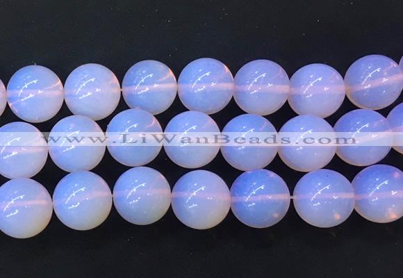 LSBS990 15 inches 20mm round pink opalite gemstone beads wholesale