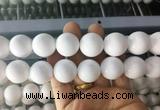 LSBS999 15 inches 20mm round white agate gemstone beads wholesale