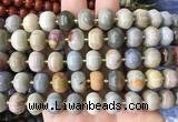 MEBS17 15 inches 8*12mm pumpkin american picture jasper beads wholesale